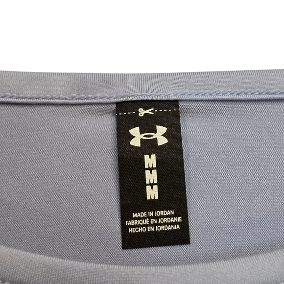 UNDER ARMOUR UA Motion Loose Women's Short Sleeve Shirt, Light Blue, Size Medium - Picture 2 of 11